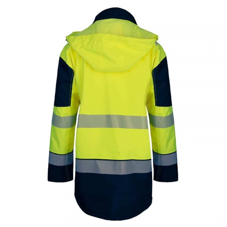 Beeswift BSDJTTSYN Deltic Hi-Vis Jacket Two-Tone Yellow Navy